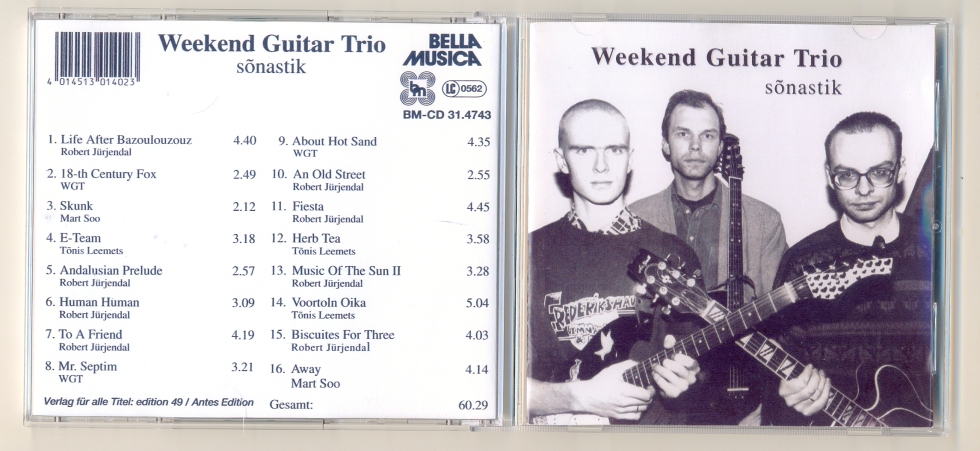 #Recensione di “Sõnastik” del Weekend Guitar Trio, Bella Musica, 1995 su #neuguitars #blog