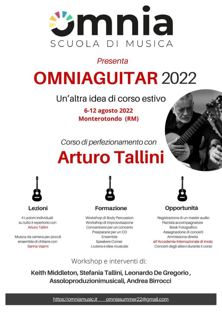Omniaguitar 2022 #Masterclass with Arturo TAllini on #Neuguitars #blog #ArturoTallini